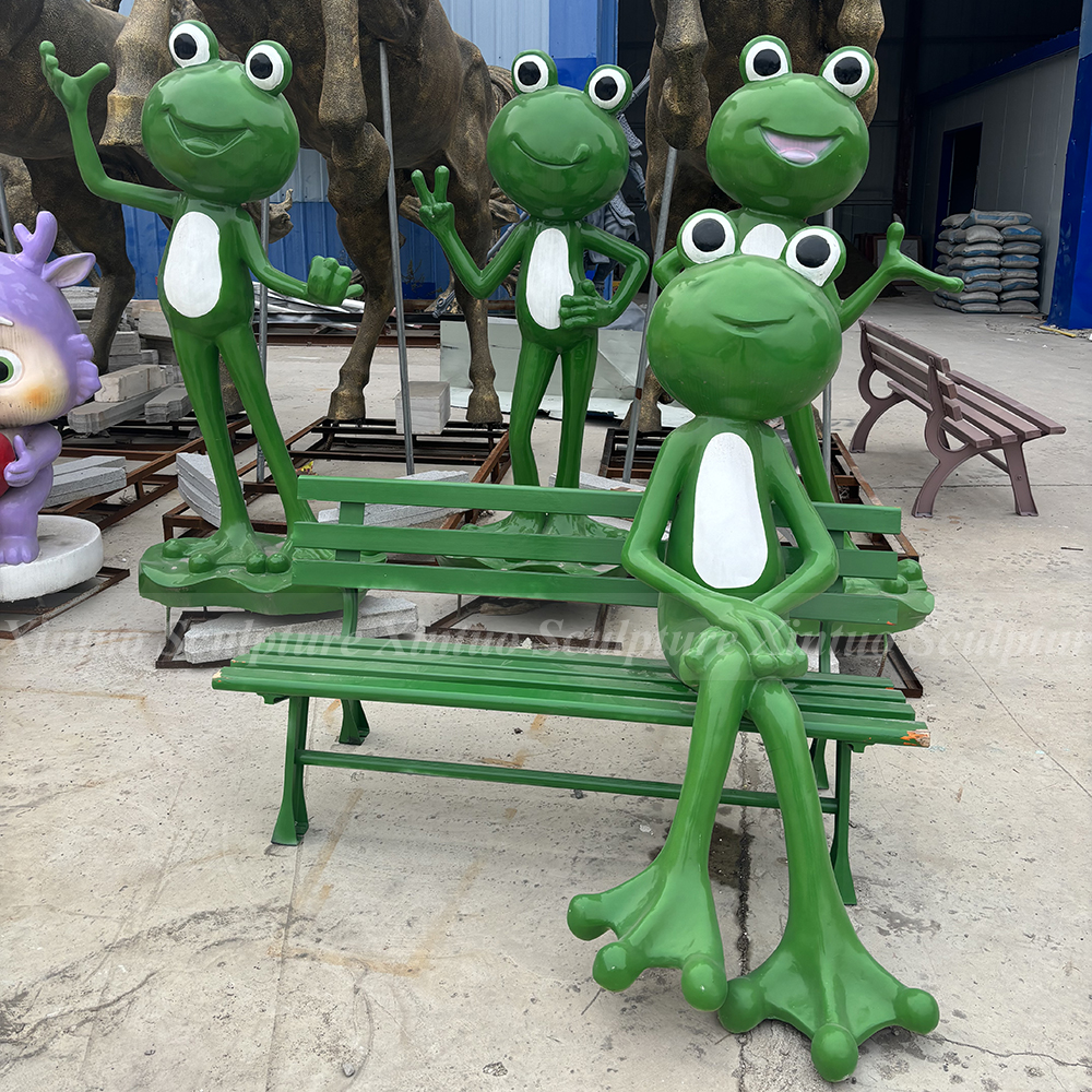 frog garden bench frog garden bench