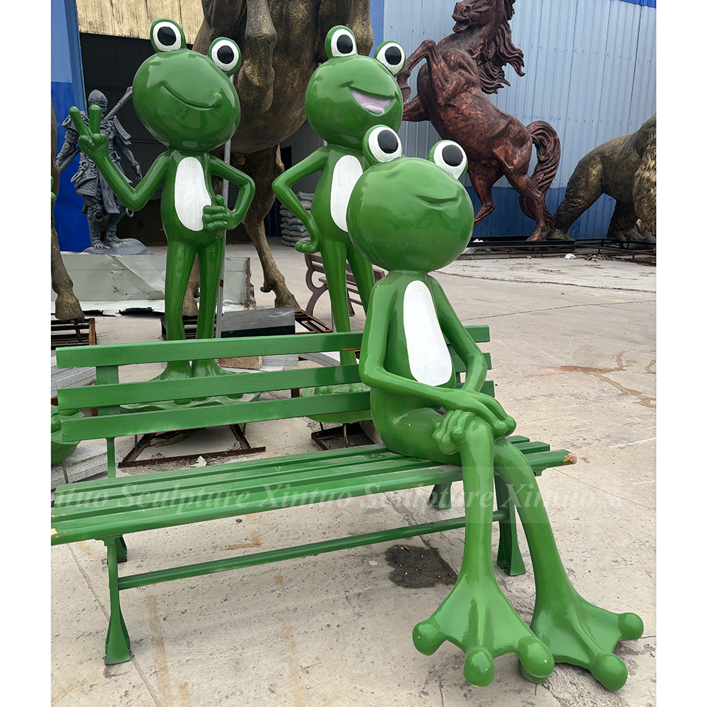 frog garden bench frog garden bench