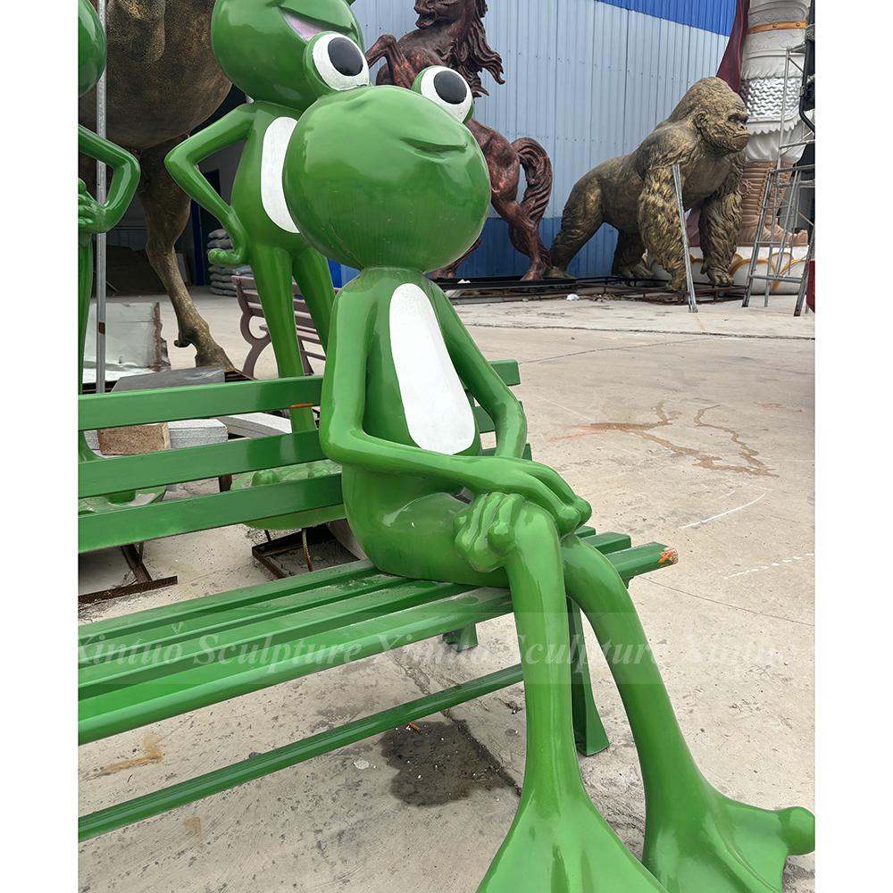 frog garden bench frog garden bench