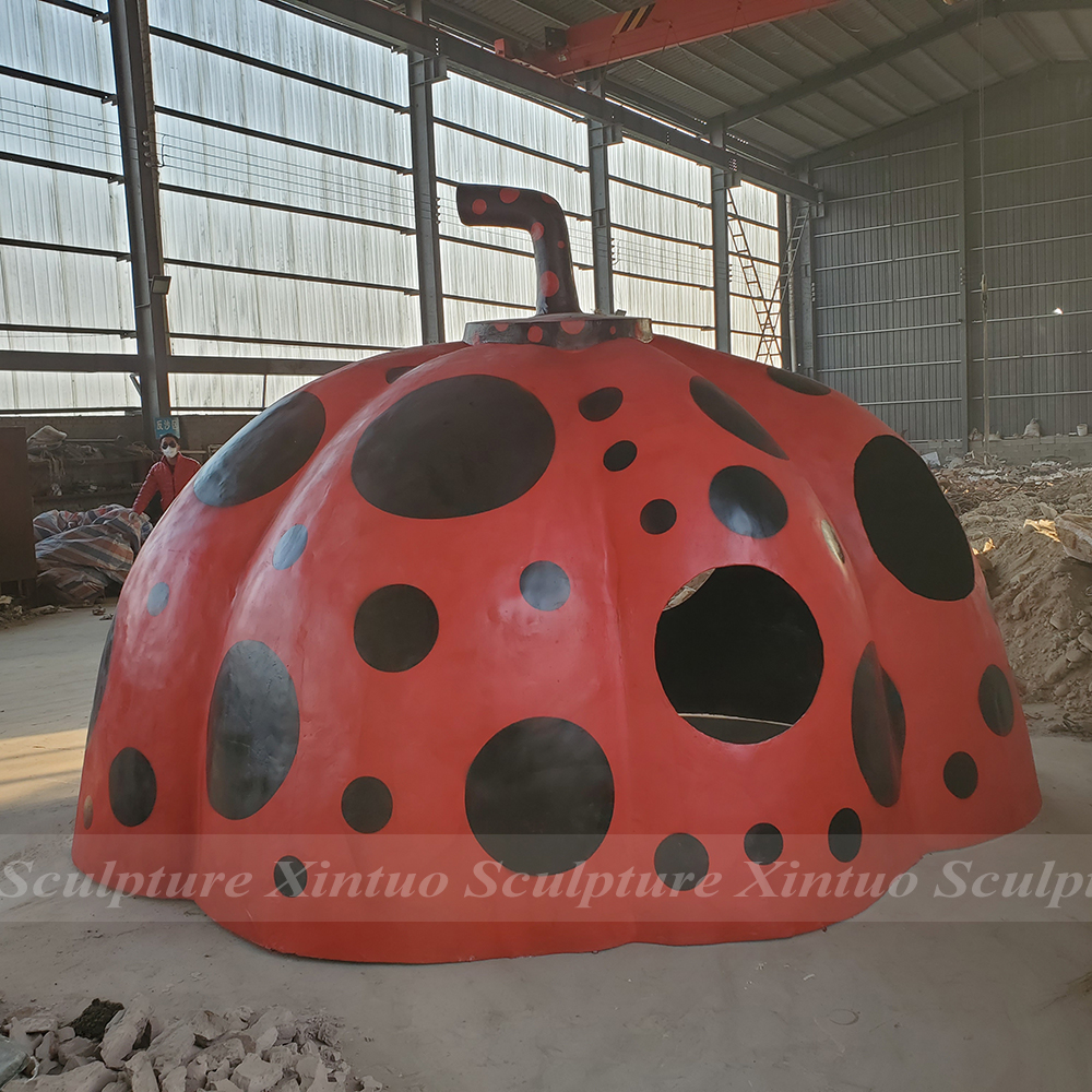 giant pumpkin sculpture