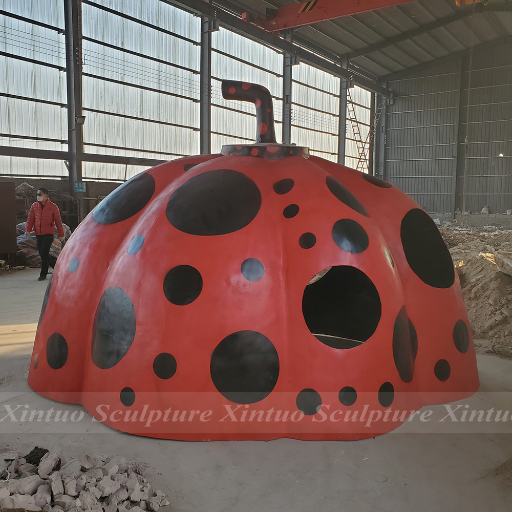 giant pumpkin sculpture