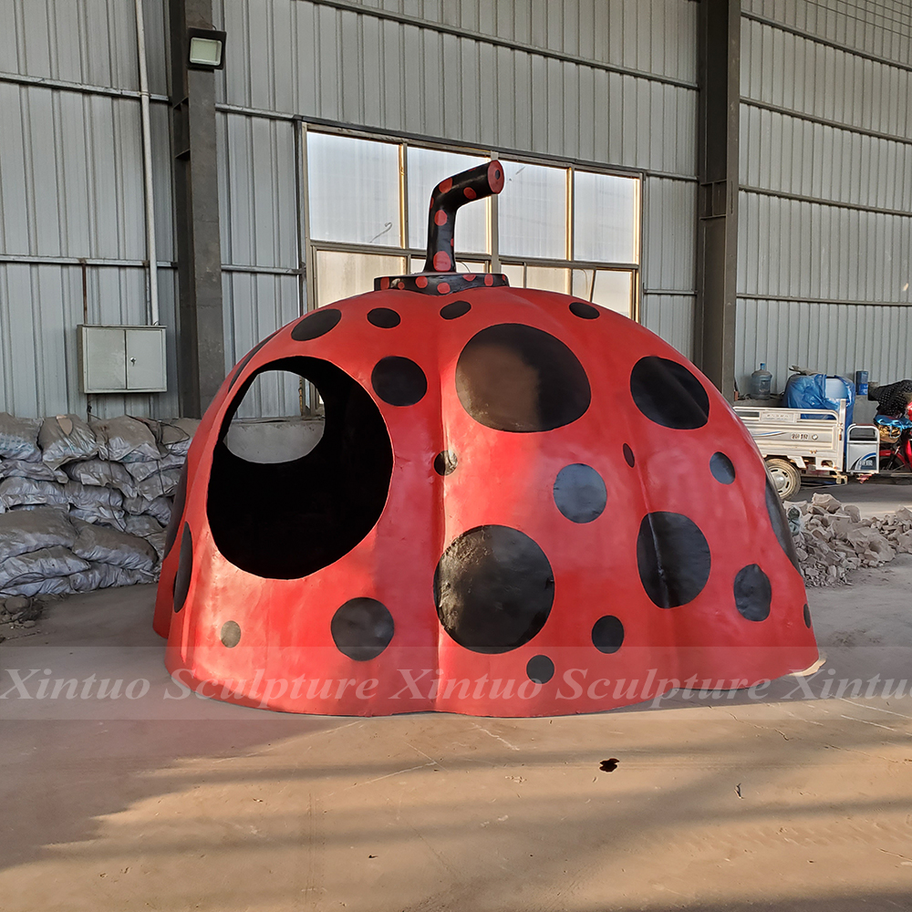 giant pumpkin sculpture