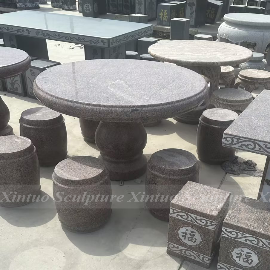 granite garden table set1 granite garden table set