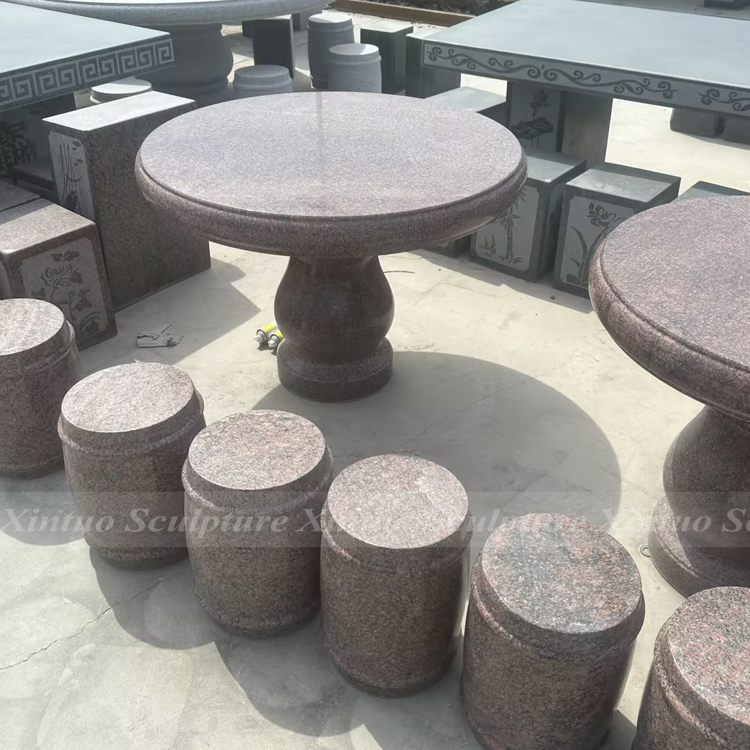 granite garden table set2 granite garden table set
