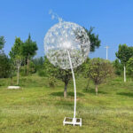 Metal Dandelion Sculpture