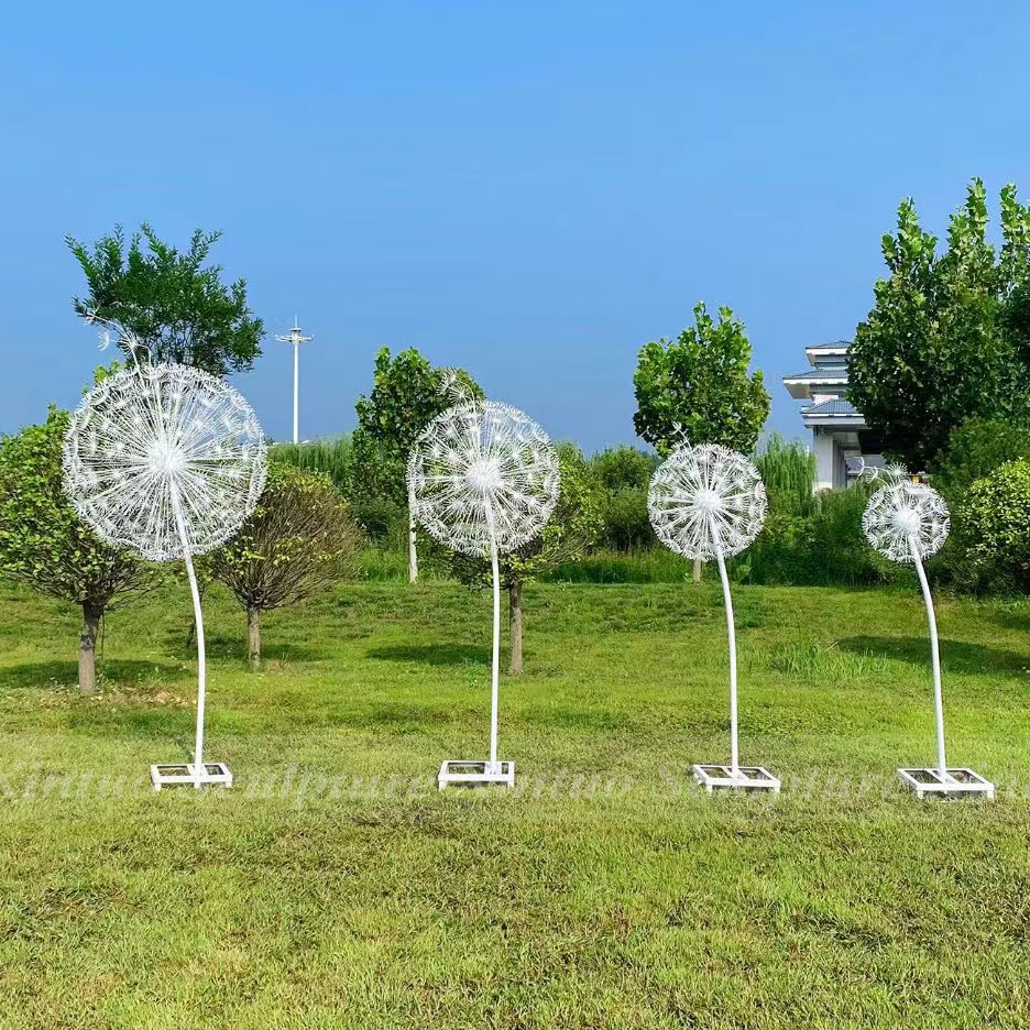 metal dandelion sculpture2 Metal Dandelion Sculpture