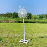 Metal Dandelion Sculpture