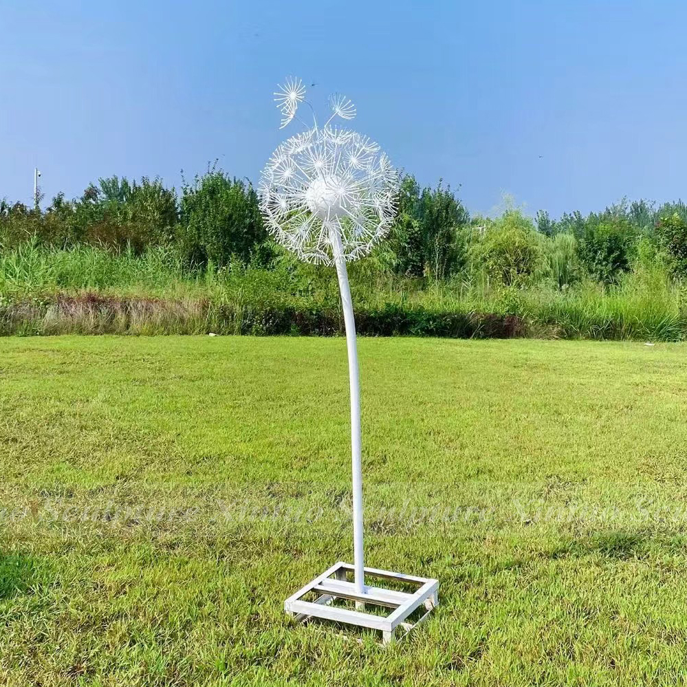metal dandelion sculpture3 Metal Dandelion Sculpture