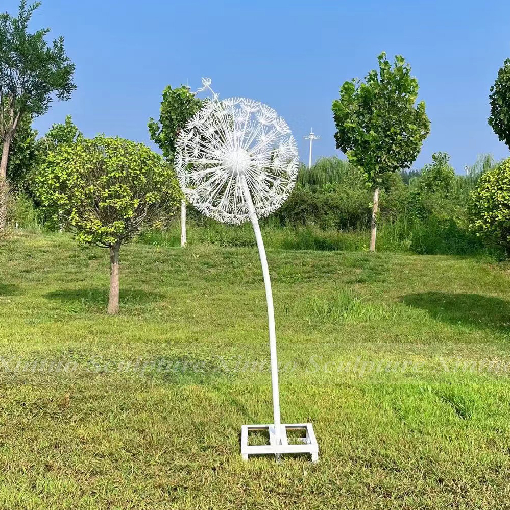 metal dandelion sculpture4 Metal Dandelion Sculpture