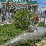 stainless steel tree sculpture