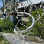 stainless steel tree sculpture
