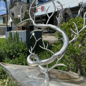 stainless steel tree sculpture