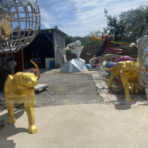 Walking Tiger Sculpture