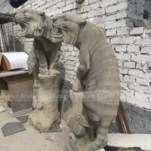 Marble Tiger Sculpture