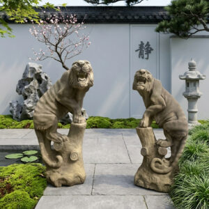 Marble Tiger Sculpture