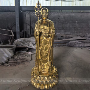 Bronze Ksitigarbha Bodhisattva Statue
