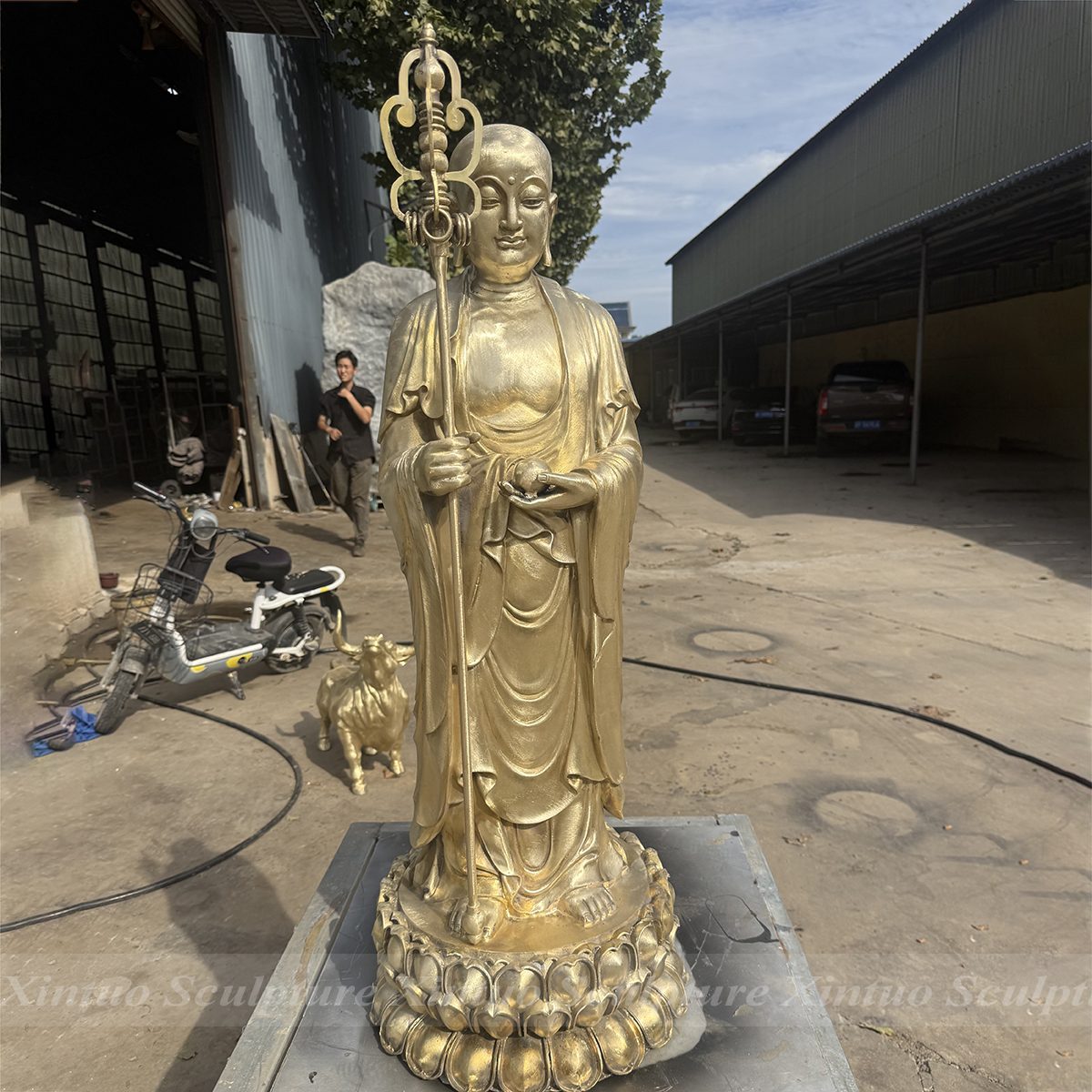 Bronze Ksitigarbha Bodhisattva Statue1 Bronze Ksitigarbha Bodhisattva Statue