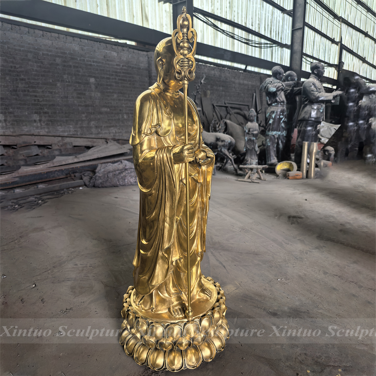Bronze Ksitigarbha Bodhisattva Statue2 Bronze Ksitigarbha Bodhisattva Statue