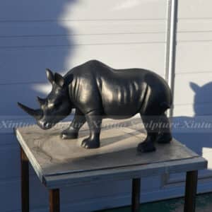 Bronze Rhino Statue