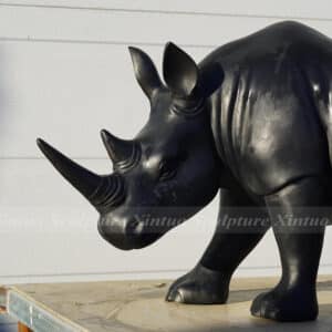 Bronze Rhino Statue