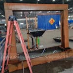 Corten Steel Rain Curtain Water Feature