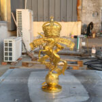 military cap badge sculpture