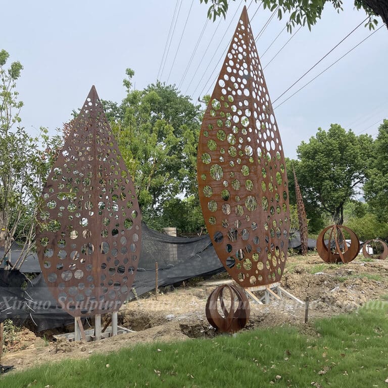 Corten Steel Tree Sculpture | Custom Outdoor Metal Art