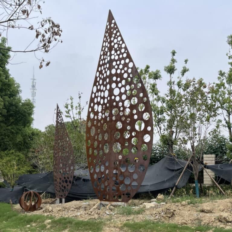Corten Steel Tree Sculpture | Custom Outdoor Metal Art